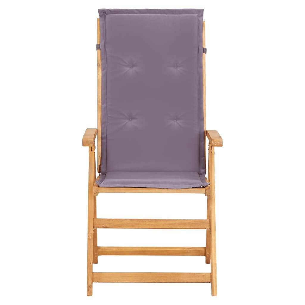 **Solid Acacia Wood Outdoor Garden Chairs Set of 2 - Reclining Patio Furniture with Armrests & Backrest - Brown Wooden Lounge Chairs for Backyard, Deck, Poolside & Garden Relaxation**