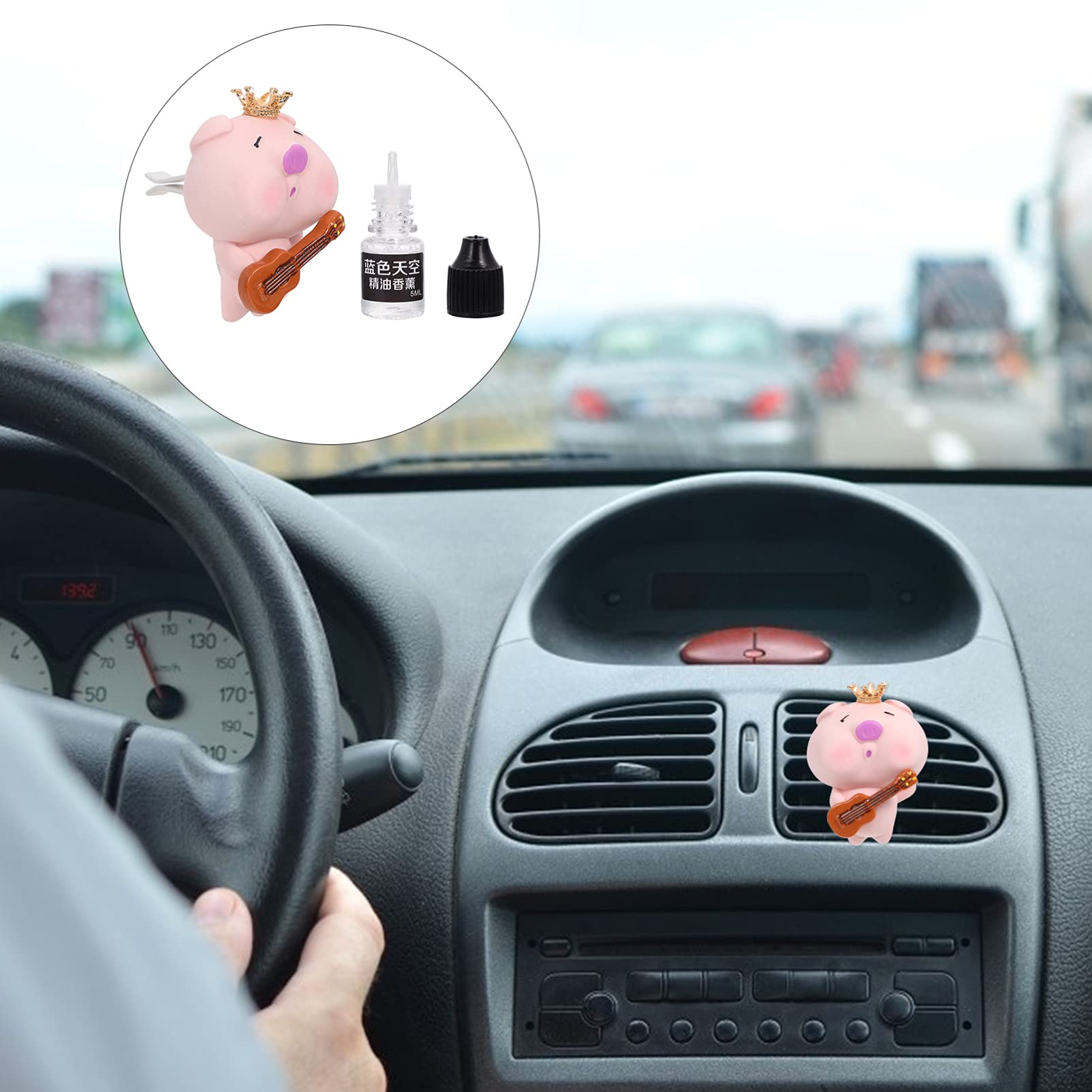 VICASKY 6-Pack Car Vent Air Freshener Clips - Essential Oil Diffuser & Aromatherapy Scent Clips for Vehicles - Perfect for Long Drives, Commuting and Road Trips