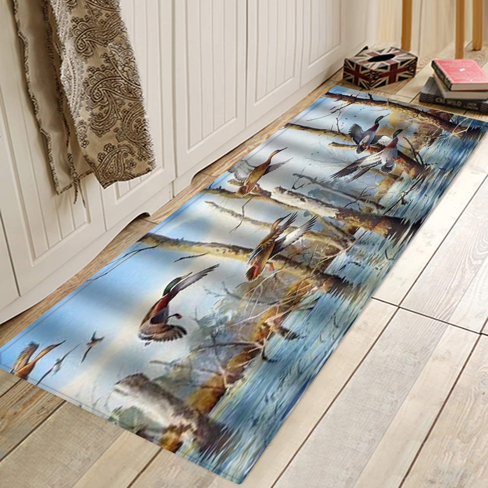 Premium Non-Slip Washable Flannel Area Rug - 23.6