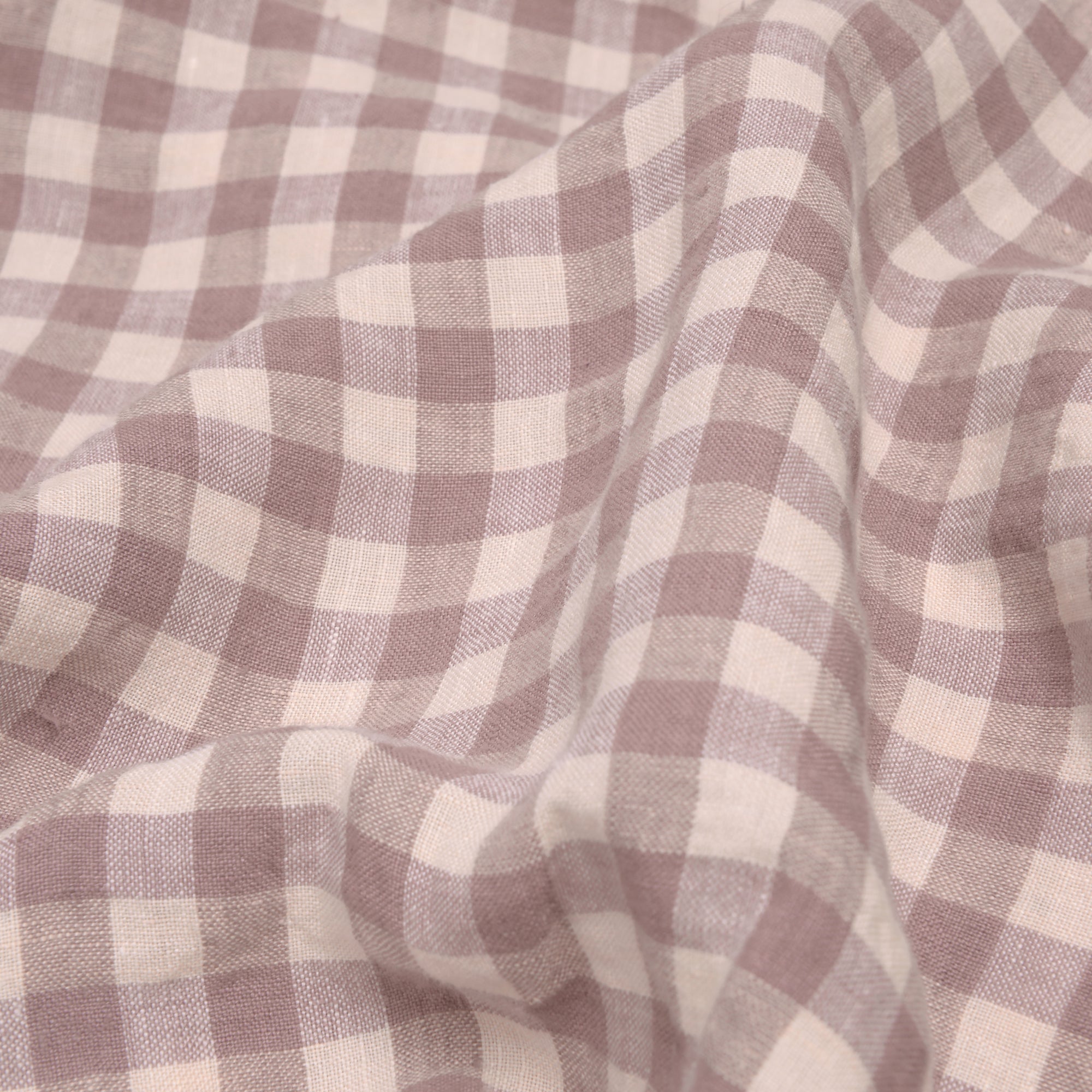 Elderberry Gingham Linen Blend Pillowcase Set of 2 - Soft Breathable Bedding for Home, Hotel & Travel - Perfect for Master Bedroom, Guest Room & Vacation Essentials