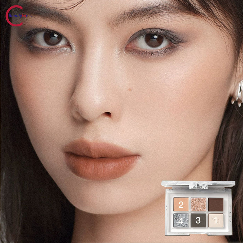 VENUS MARBLE 5+1 Comprehensive Eyeshadow Palette - Professional Makeup Kit with 6 Highly Pigmented Shades for Day & Night Looks - Perfect for Parties, Weddings & Everyday Wear