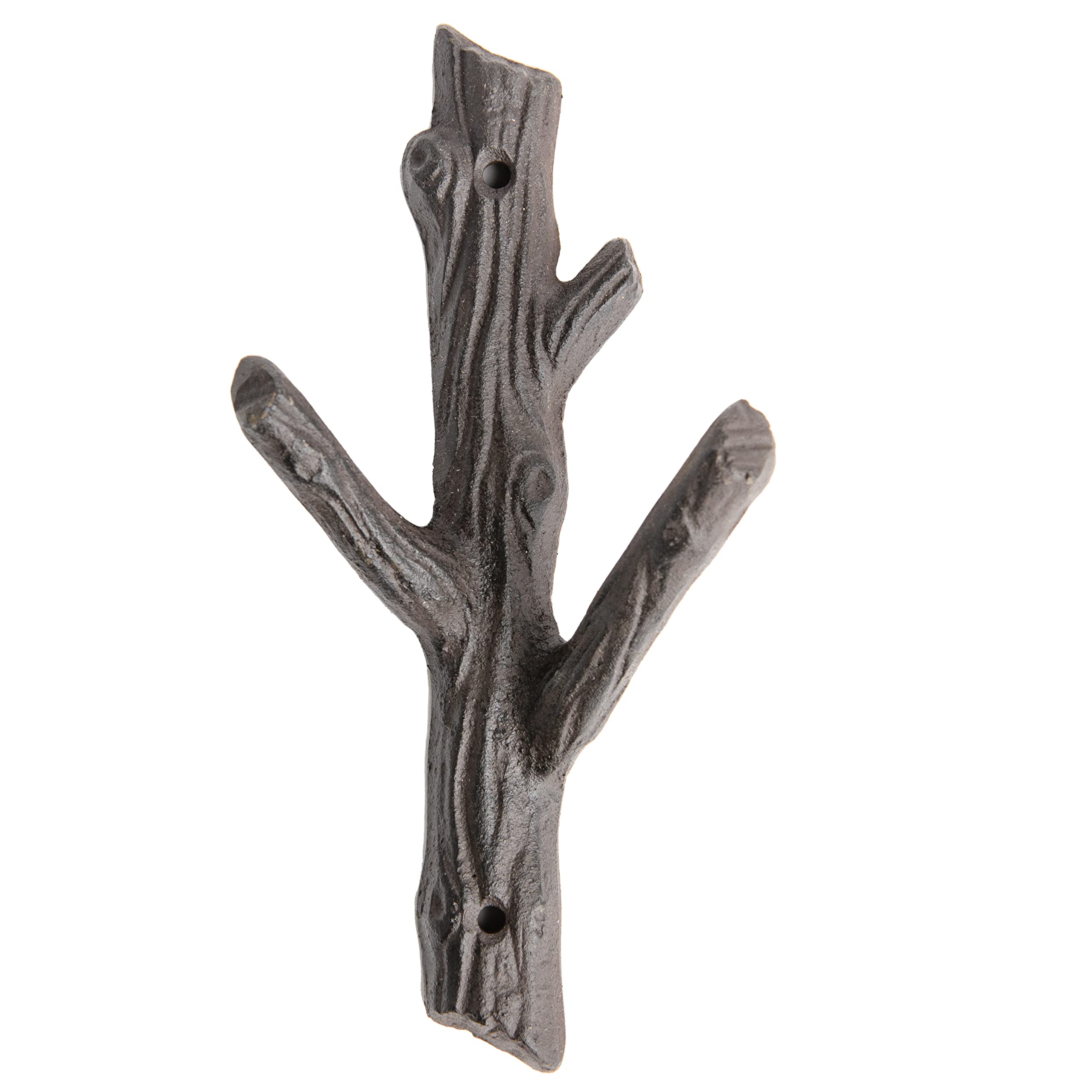 Giftcraft Set of 2 Tree Branch Wall Hooks - Heavy Duty Cast Iron Coat Rack for Towels, Jackets & Hats - Rustic Nature-Inspired Home Decor for Entryway, Bathroom & Bedroom Organization