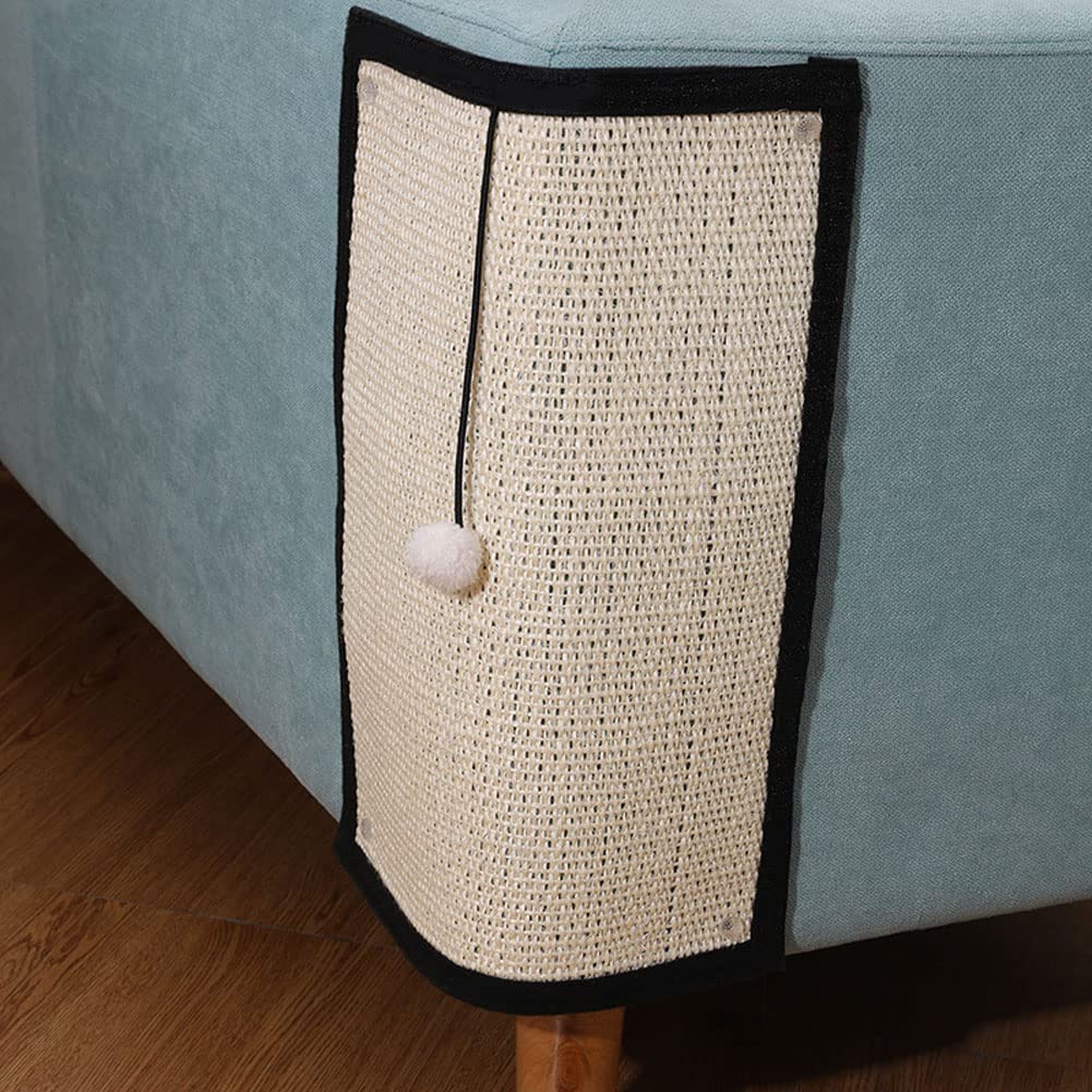 Premium Natural Sisal Cat Scratching Pad - Durable Furniture Protector for Sofa, Couch & Chair - Wall & Carpet Safe Cat Scratcher Mat - Essential Claw Grinding Solution for Happy Cats - Perfect for Home, Office & Pet-Friendly Spaces