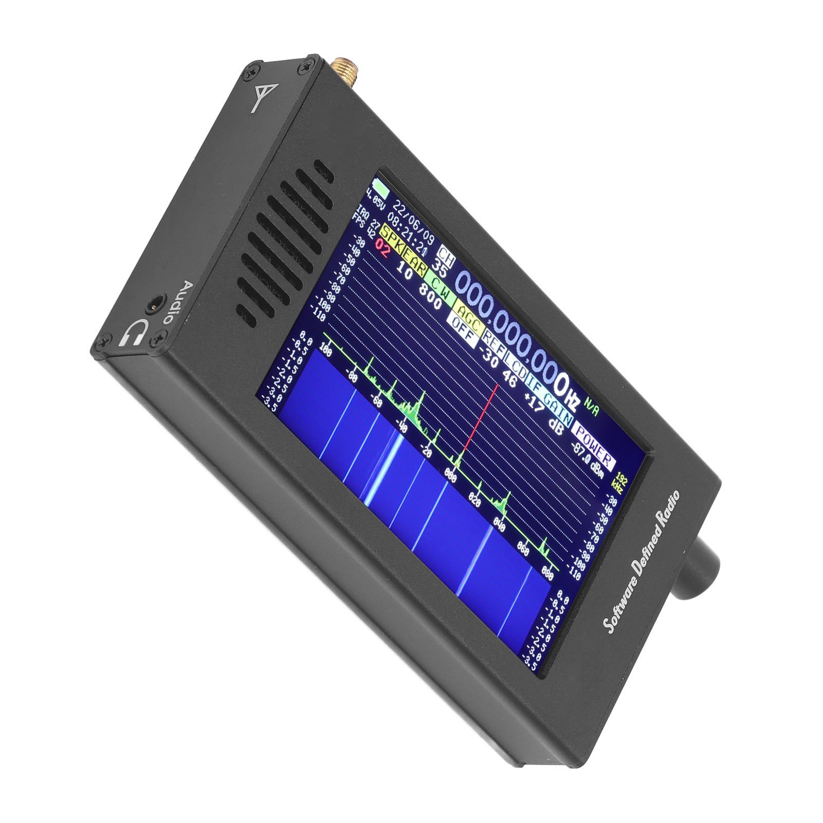 4.3 Inch Touch Screen SDR Radio Receiver - Portable FM MW SSB CW HAM Shortwave Radio with 192kHz Spectrum | Excellent Reception for Emergency, Outdoor, Travel & Hobbyist Use