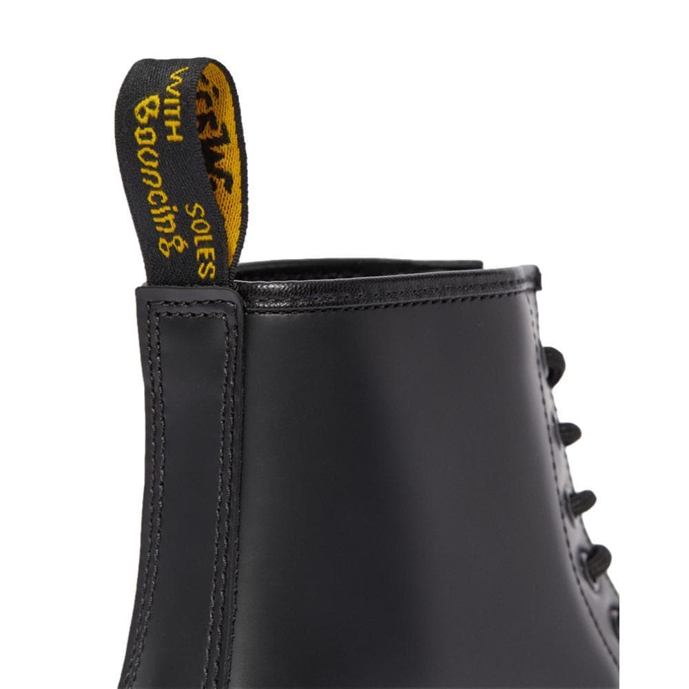 Dr. Martens Classic 8-Eye Boots for Men & Women - Black Leather Combat Boots for Punk, Gothic & Everyday Wear