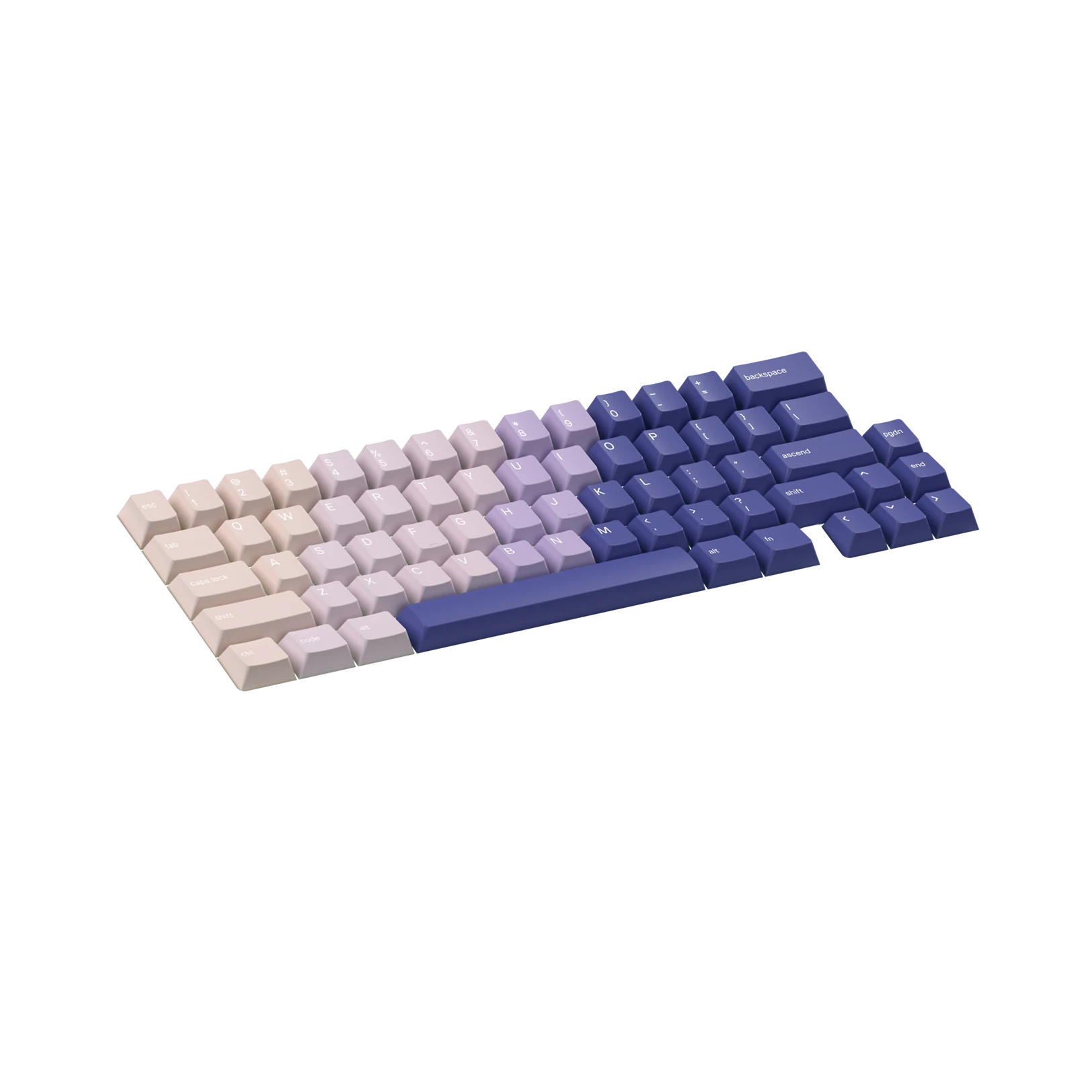 Purple Haze Custom Keycaps for Mechanical Keyboards - Durable PBT Material, Cherry MX Compatible - Perfect for Gaming, Typing & Office Work