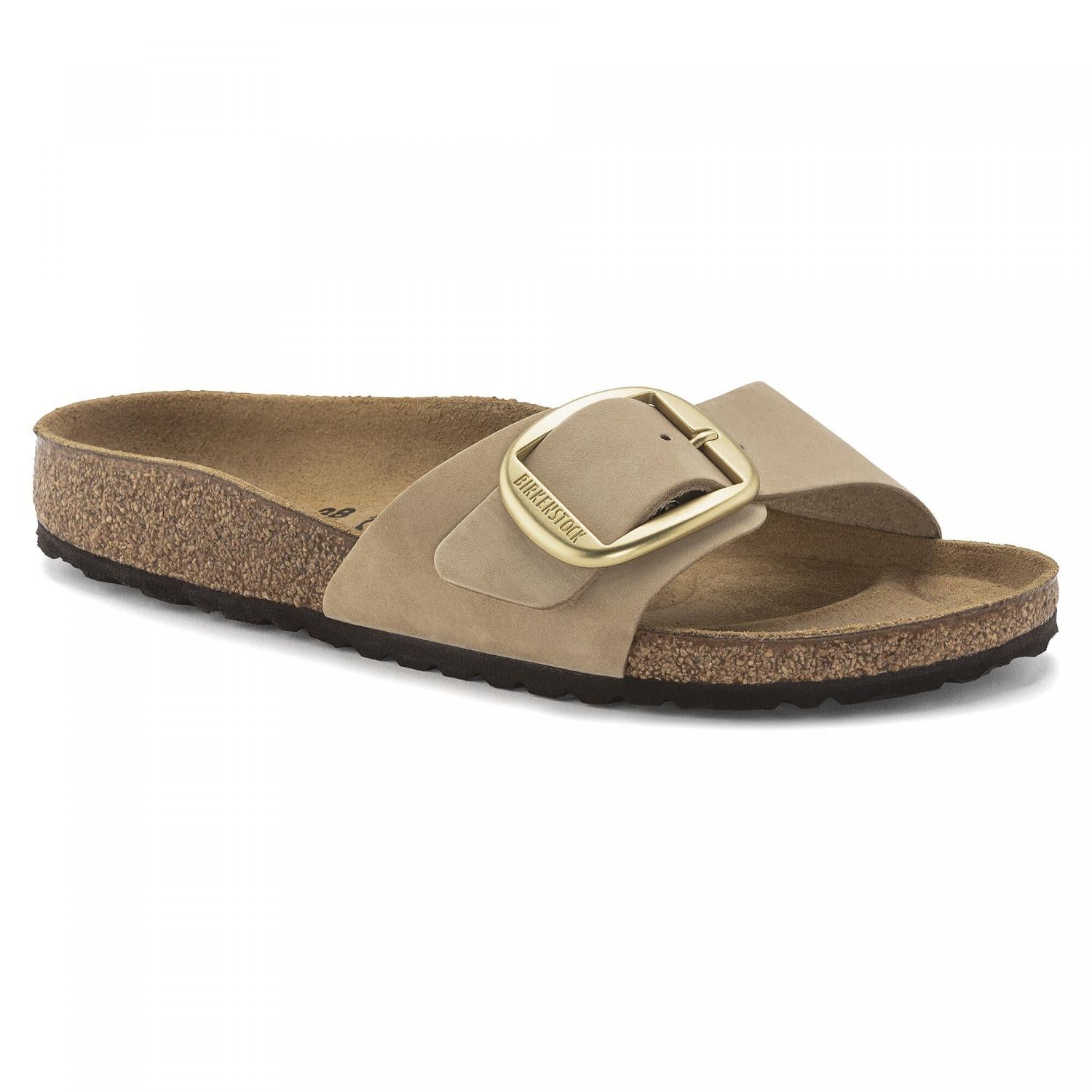 Madrid Big Buckle Sandals for Women - Comfortable Summer Slide Sandals with Adjustable Buckle | Perfect for Beach, Vacation & Casual Outfits