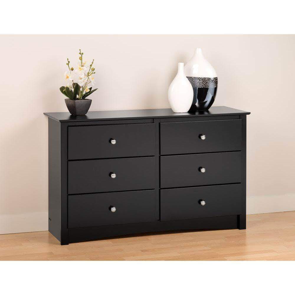 Sonoma Children’s 6 Drawer Dresser - White, Gray & Natural Wood Finishes | Sturdy Kids Storage Furniture for Bedroom, Nursery & Playroom Organization