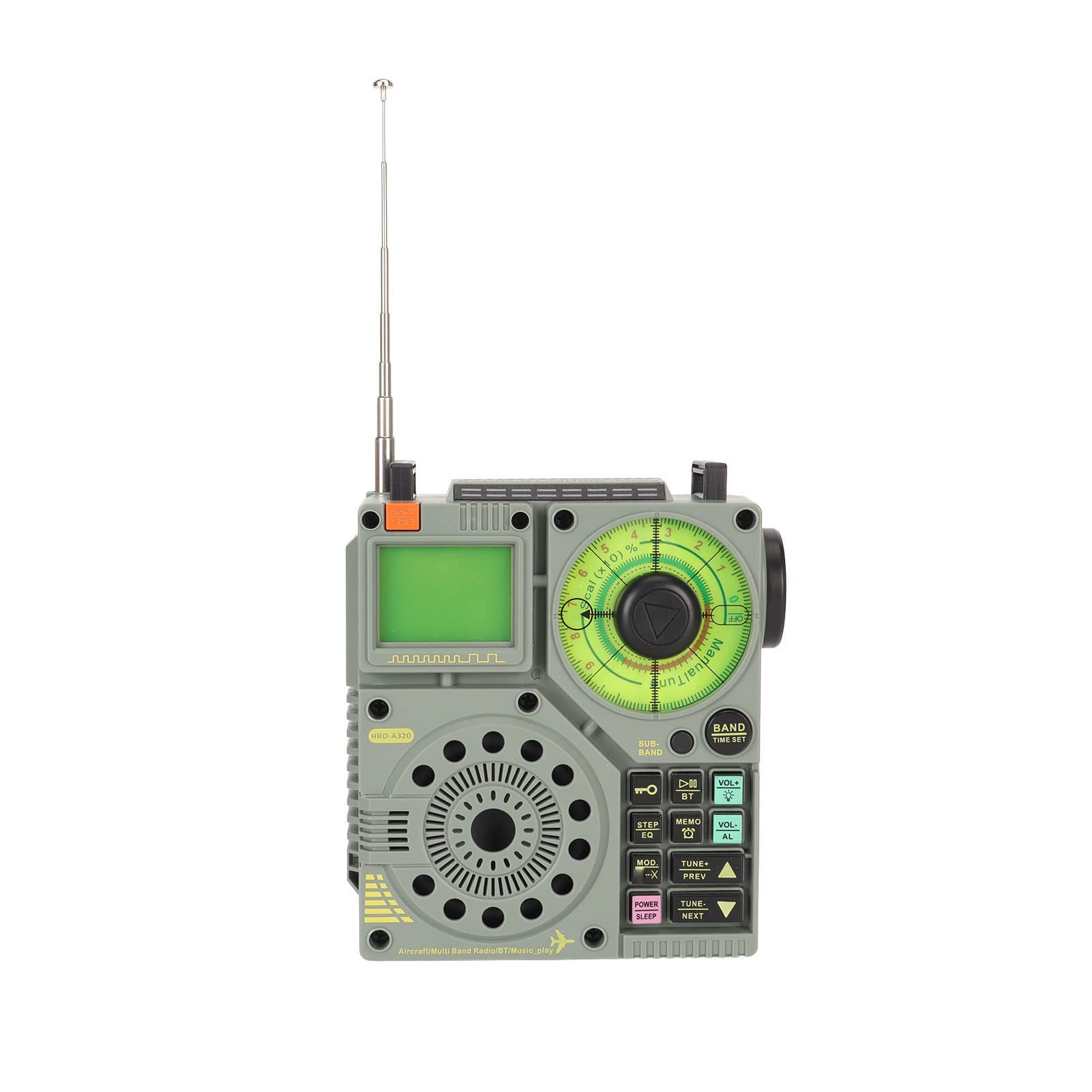 Portable Full Band Shortwave Radio Receiver - AM/FM/SW with Digital Display for Travel, Emergency, and Outdoor Adventures