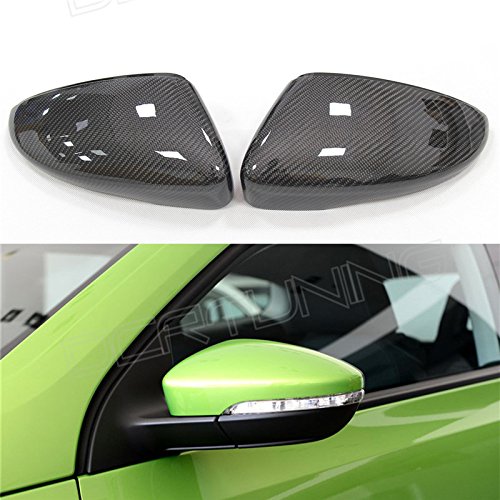 Carbon Fiber Side Mirror Covers for Volkswagen CC 2010-2015 | Full Replacement Mirror Caps | Durable & Stylish Upgrade for VW CC Sedan | Perfect for Car Enthusiasts & Customization Projects