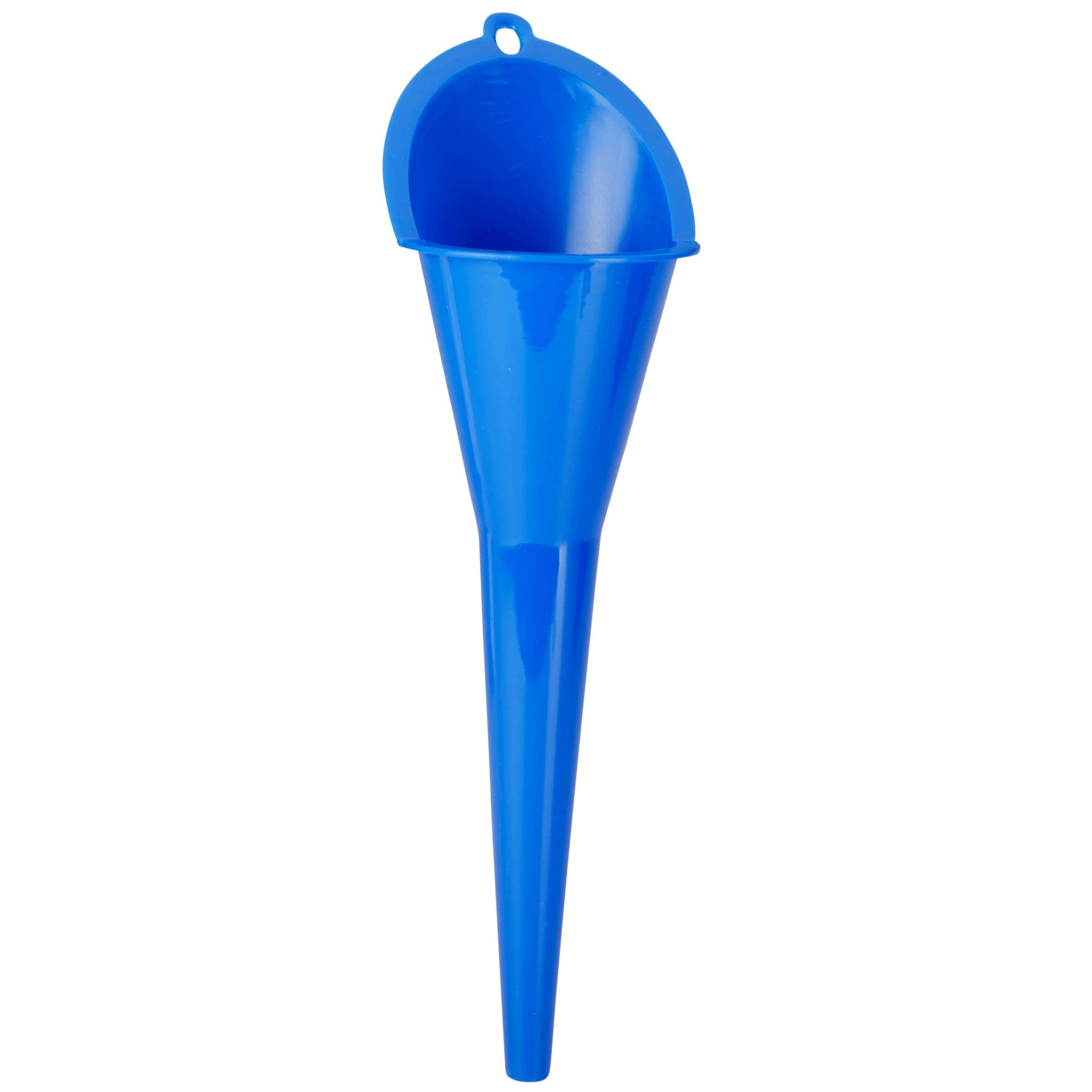 Premium Round Kitchen Funnel for Bottles, Jars & Containers - Heavy Duty Automotive Oil Funnel for Gas, Lubricants & Fluids - 12oz Oval Funnel (3-Pack, Blue) - Perfect for Cooking, Baking, DIY Projects & Car Maintenance