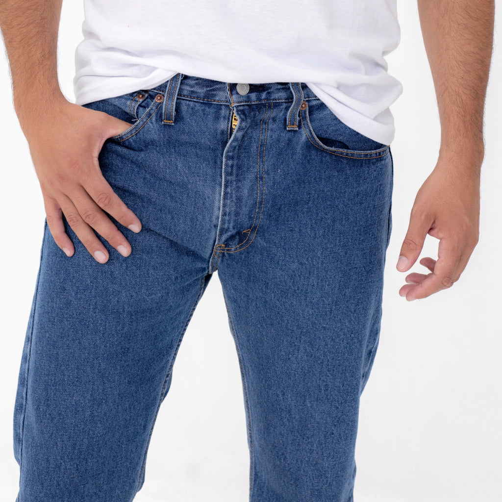 Levi's 505 Regular Fit Jeans for Men - Classic Mid Rise Straight Leg Denim Pants | Casual Wear, Office & Everyday Outfits