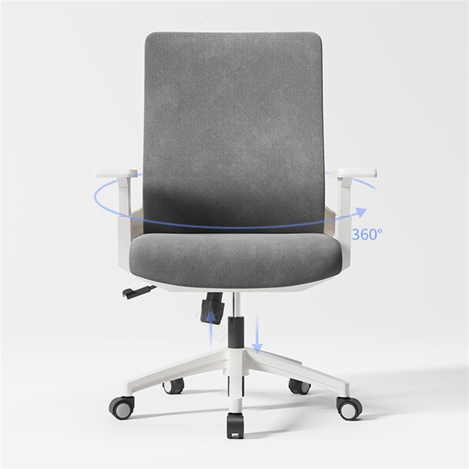 Ergonomic Mesh Office Chair with Adjustable Backrest - Comfortable Computer Desk Chair for Home & Office Use - Swivel Conference Chair for Long Hours Sitting (Gray)