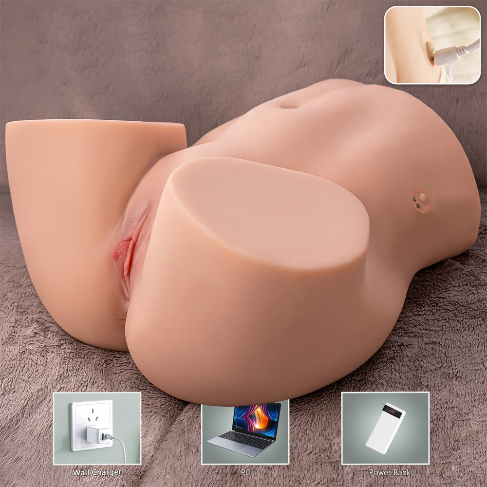 Realistic Auto Thrusting & Contracting Vagina Masturbator - Lifelike Adult Toy for Men with Powerful Suction & Heating Function | Perfect for Solo Pleasure & Couples Play