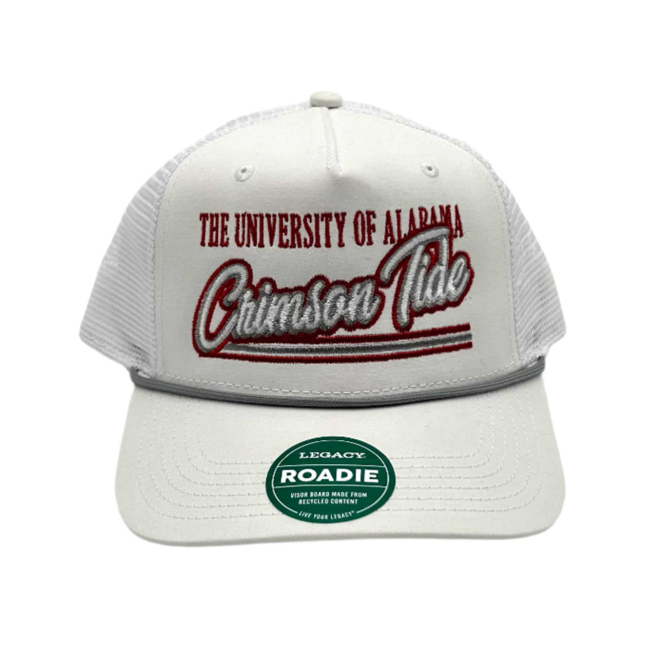 Legacy Roadie University of Alabama Crimson Tide Script Logo T-Shirt - Comfortable Cotton Tee for Men & Women - Perfect for Game Day, Tailgating, and College Fan Gifts