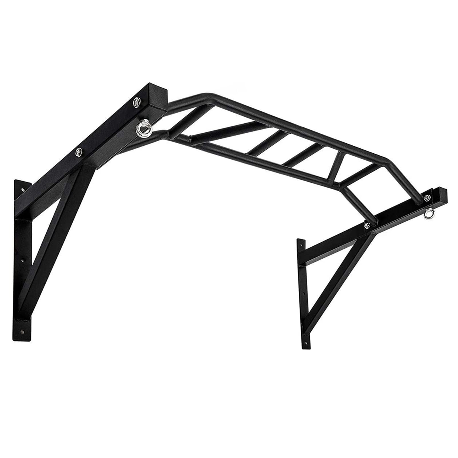 BDL Wall Mounted Pull Up Bar - Multifunctional Chin Up & Dip Station for Home Gym - Power Tower Set Supports 440lbs - Perfect for Indoor Strength Training & Bodyweight Exercises