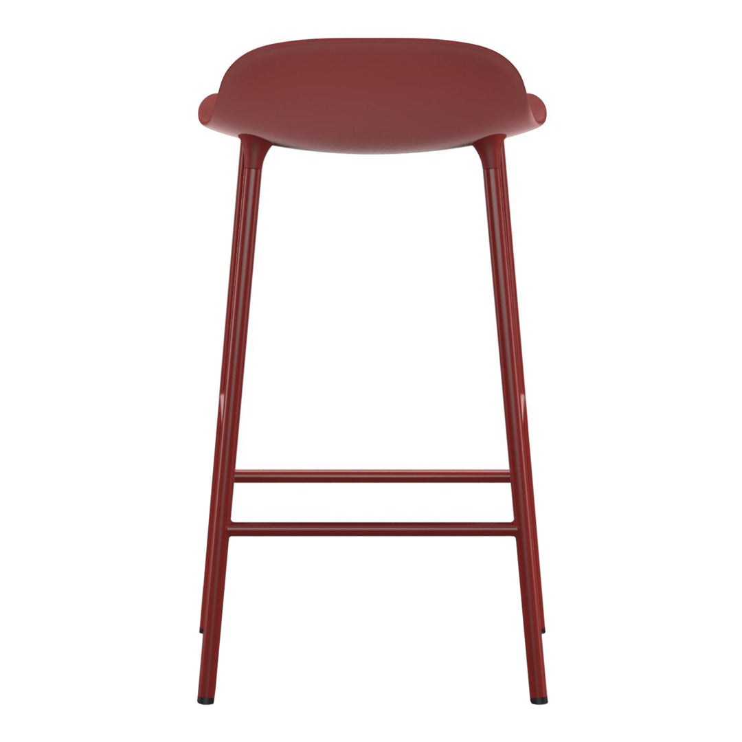 Modern Metal Leg Form Counter Stool - Bar Stool for Kitchen Island, Breakfast Nook & Home Decor