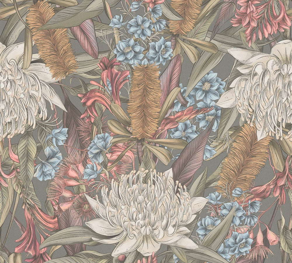 Drawn Into Nature Flower Power - Vibrant Floral Art Prints for Home & Office Decor | Perfect for Living Room, Bedroom & Workspace