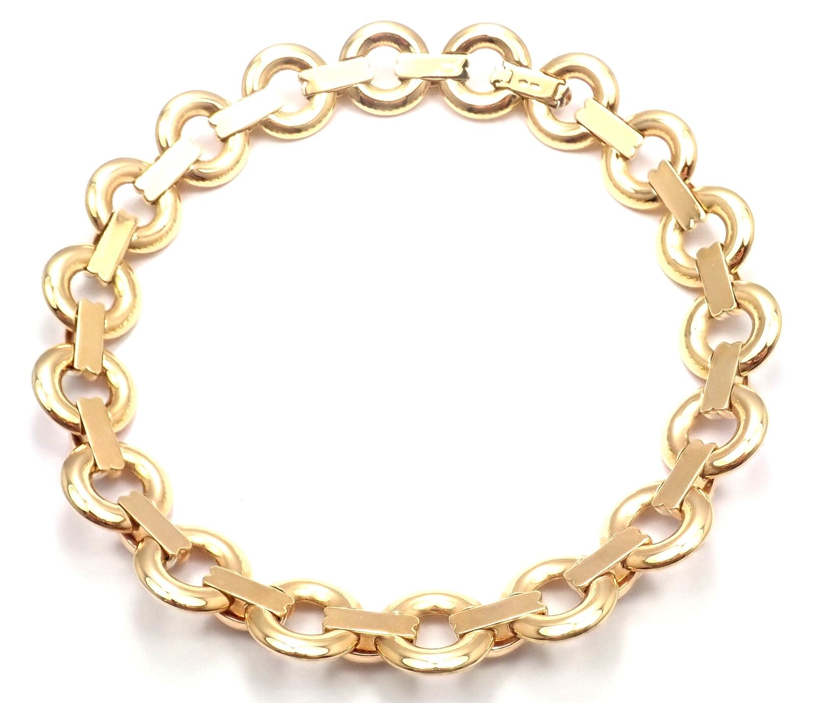 Authentic Cartier Trinity 18k Tri-Color Gold Round Link Necklace - Luxury Jewelry for Women, Perfect Gift for Anniversary, Valentine's Day & Special Occasions