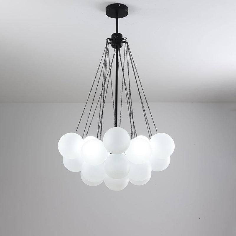 Elegant Crystal Bubble Chandelier - Modern Ceiling Light Fixture for Dining Room, Living Room, Bedroom & Wedding Decor