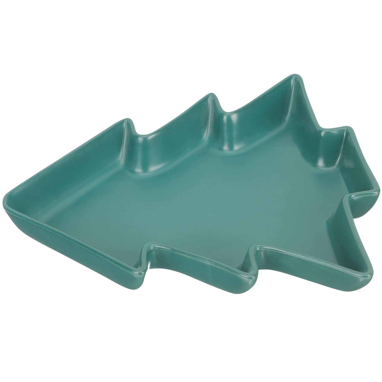 Christmas Tree Shaped Ceramic Serving Platter - Holiday Appetizer Plate for Candy, Nuts & Snacks | Perfect for Christmas Parties, Home Entertaining & Festive Kitchen Decor