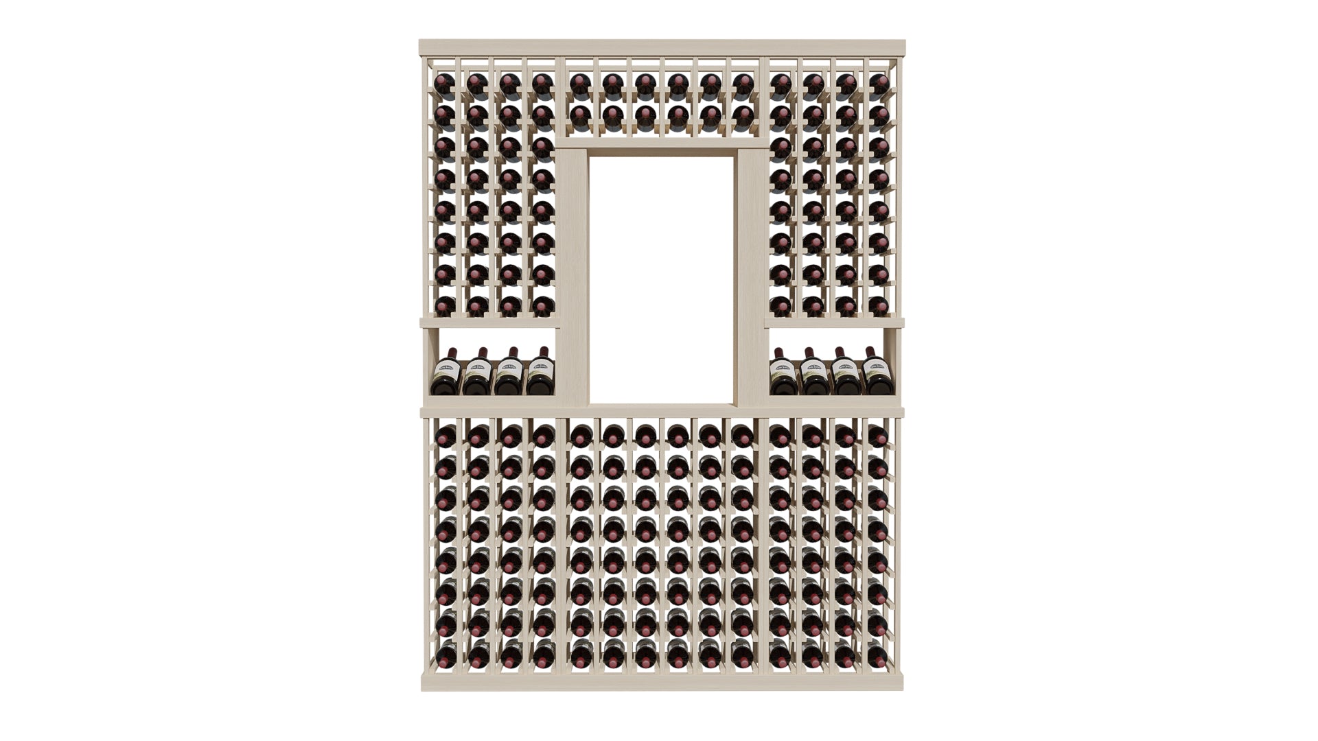 GrandCellar™ The Alcove Vignette Wine Rack - Premium Wall Mounted Wine Storage for Home, Office, or Restaurant - Perfect for Wine Enthusiasts and Entertaining Guests