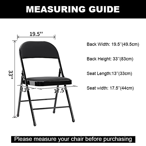 100PCS Stretch Spandex Chair Covers - Washable Removable Elastic Dining Chair Protectors for Living Room, Folding Chairs - Perfect for Parties, Banquets, Weddings & Hotels (Black) - Home Decor & Event Seating Solution