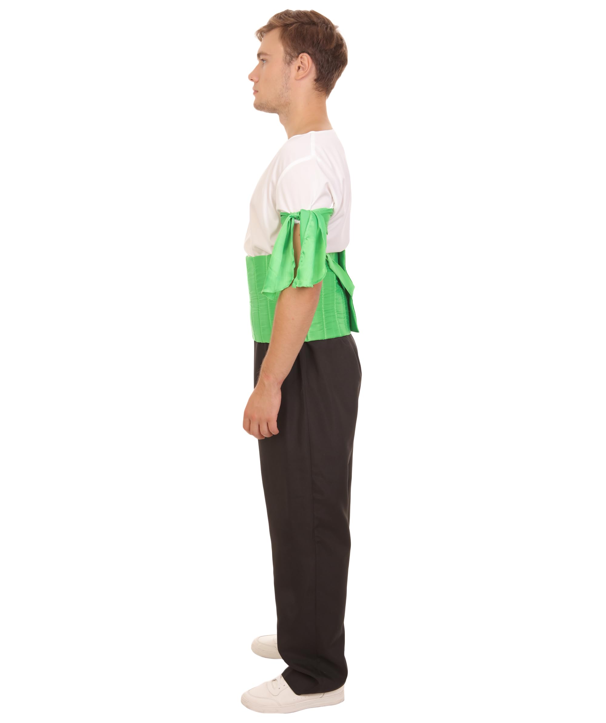 Men's Green Pirate Anime Cosplay Costume HC-429 - Perfect for Halloween, Comic Con & Themed Parties