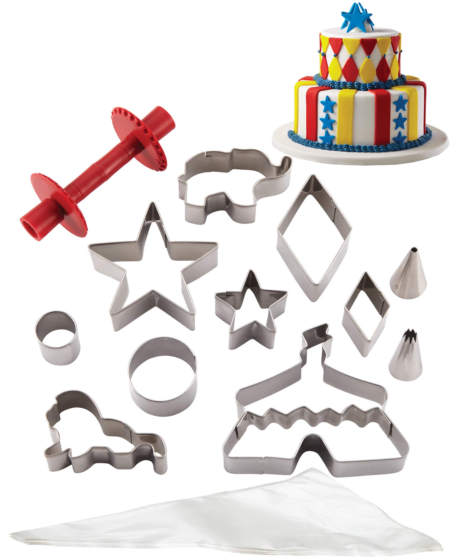Cake Boss Circus Cake Kit - Easy DIY Birthday Cake Decorating Set for Kids & Adults - Perfect for Birthday Parties, Baby Showers & Special Events