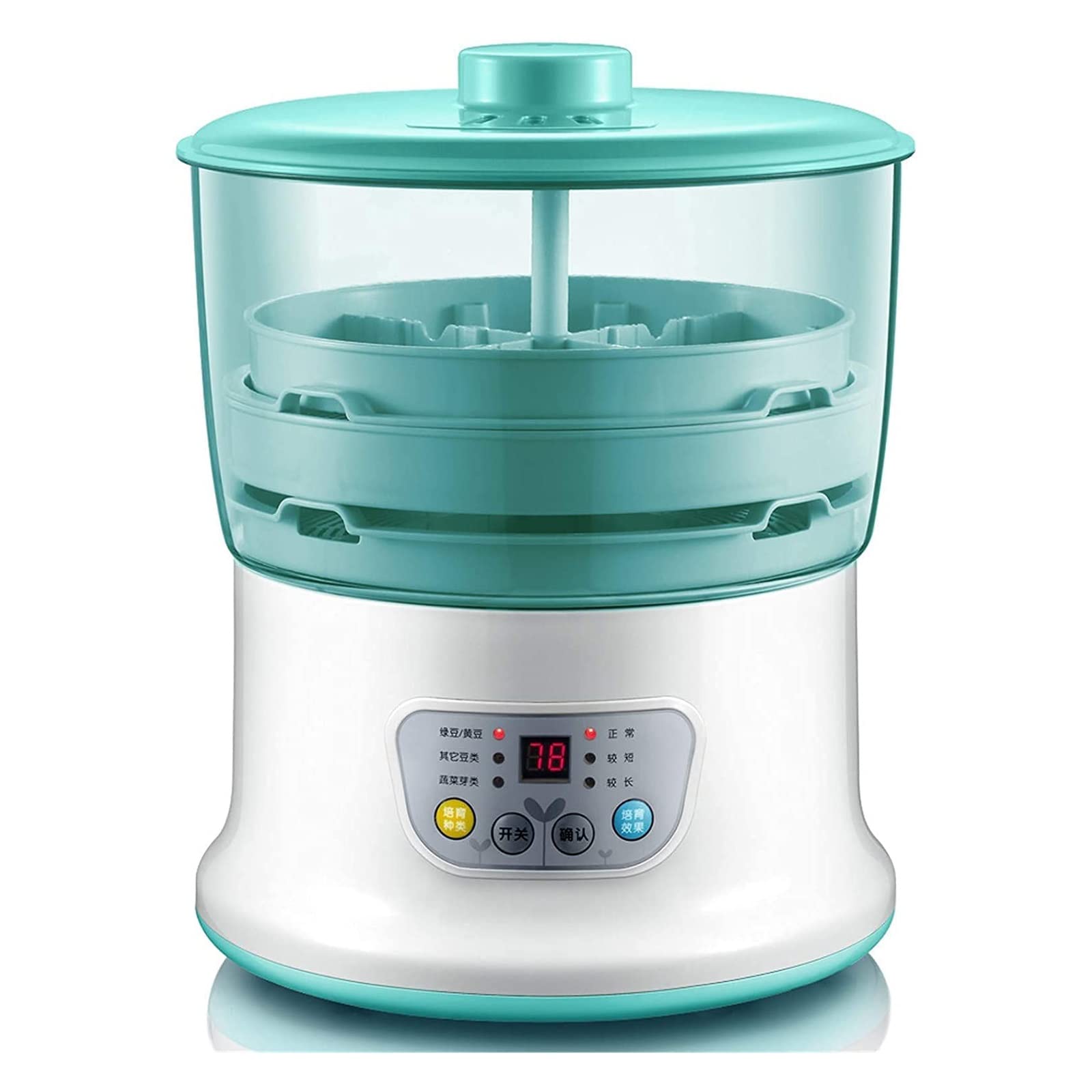 Automatic Bean Sprout Machine - Large Capacity Double-Layer Sprouter with Self-Watering System for Home Use | Perfect for Growing Organic Sprouts, Microgreens & Wheatgrass | Kitchen, Garden & Healthy Living Essential