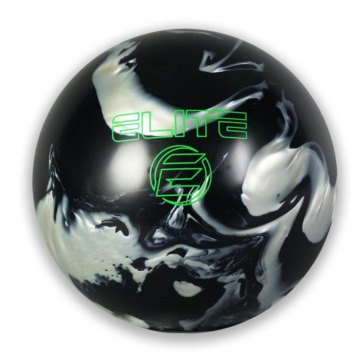 ELITE EZ Hook Reactive Pearl Black/Silver Bowling Ball for Professional Bowlers - Perfect for League Play and Tournament Performance