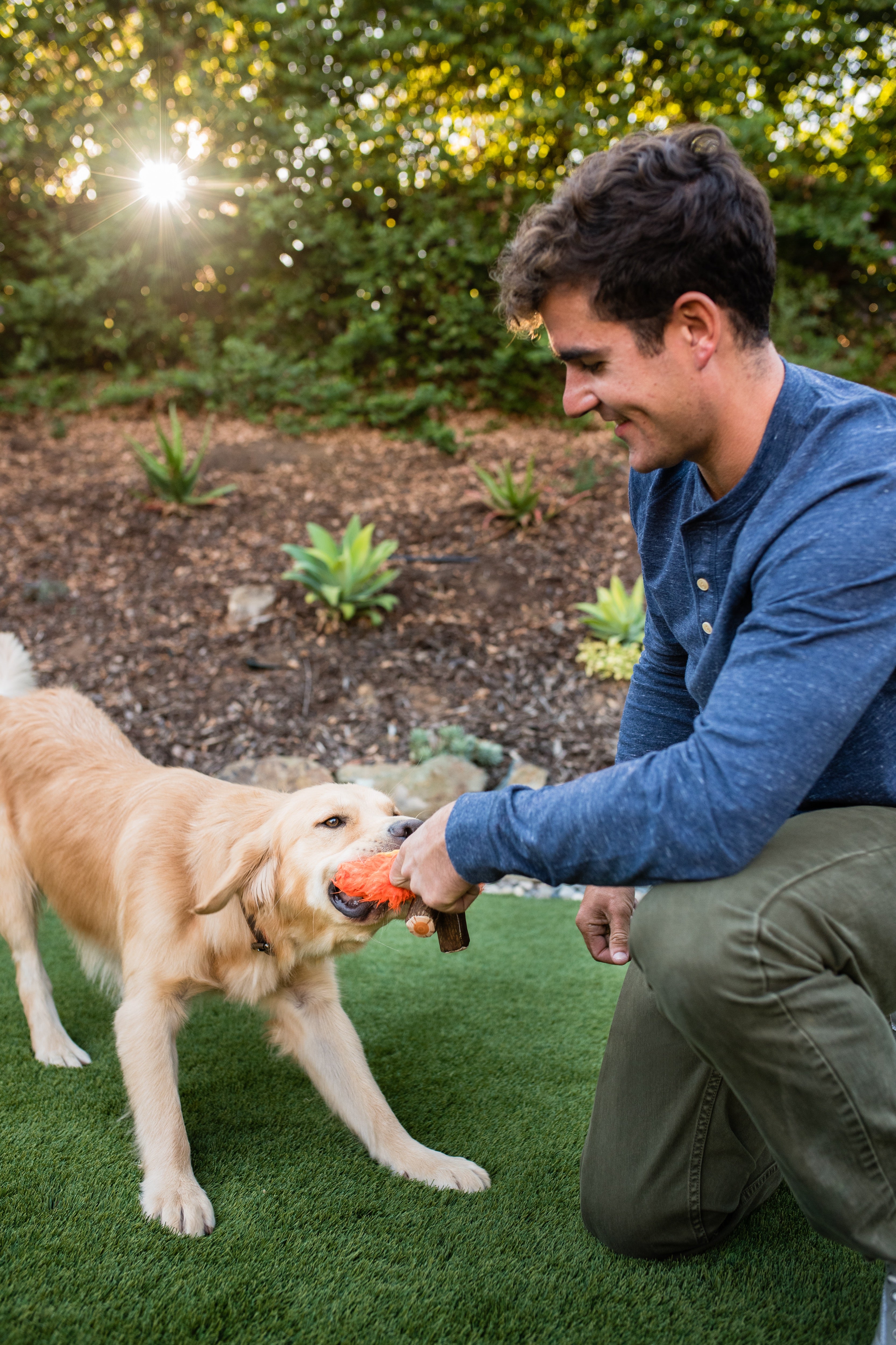 La Fogata Dog Chew Toy - Camp Corbin™ Plush Squeaky Chew Toy for Dogs | Pet P.L.A.Y. | Perfect for Playtime, Training & Outdoor Adventures