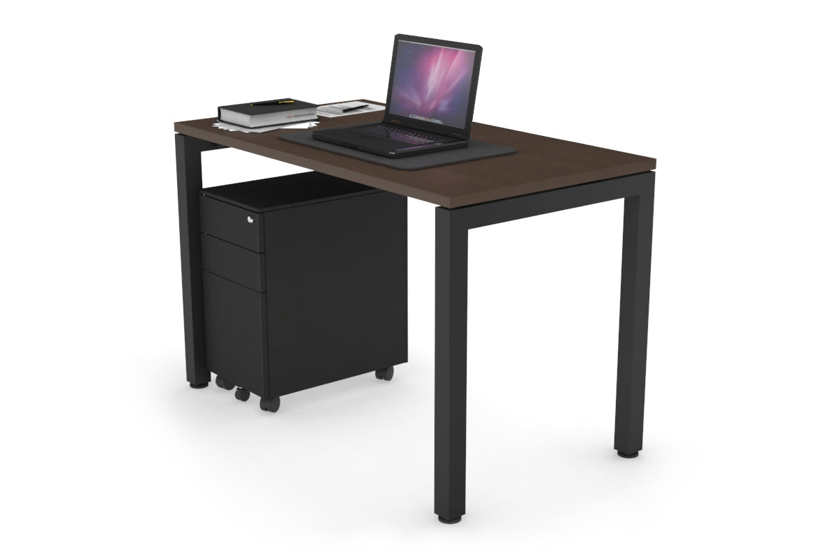 Quadro Square Legs Office Desk - 1000L x 600W Modern Workstation for Home & Office - Perfect for Remote Work, Study & Small Spaces