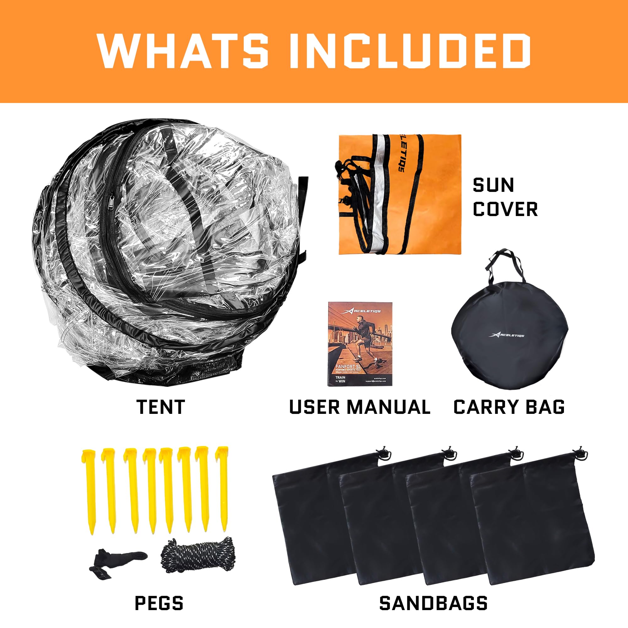 Instant Pop Up Weather Pod Tent - Portable & Foldable Sports Shelter with Clear View Bubble & Carry Bag - Perfect for Watching Sports Events, Camping, Fishing, Beach Outings and Outdoor Adventures