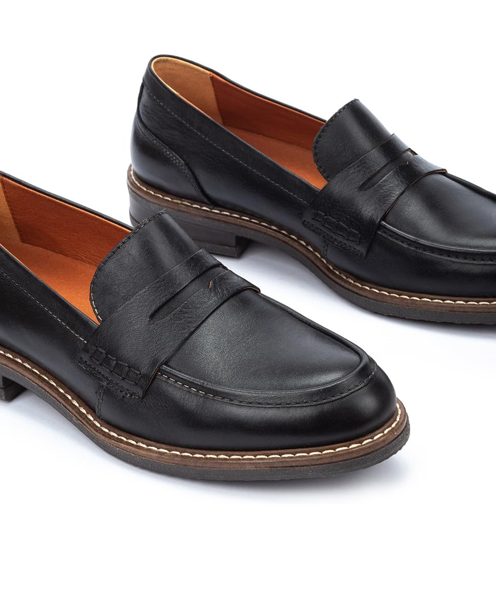 PIKOLINOS Women's Aldaya Leather Loafers - Comfortable & Stylish Slip-On Shoes for Work, Travel & Casual Wear