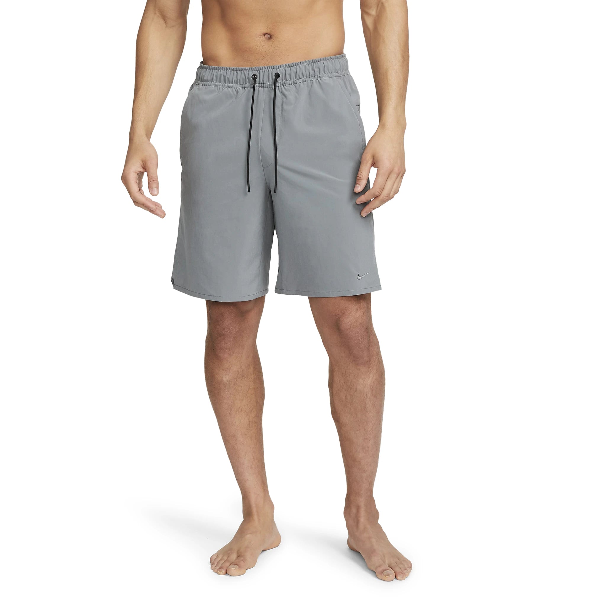 Nike Challenger 9 Inch Grey Running Shorts for Men - Lightweight Athletic Gym Workout Shorts with Pockets - Perfect for Jogging, Training & Casual Wear