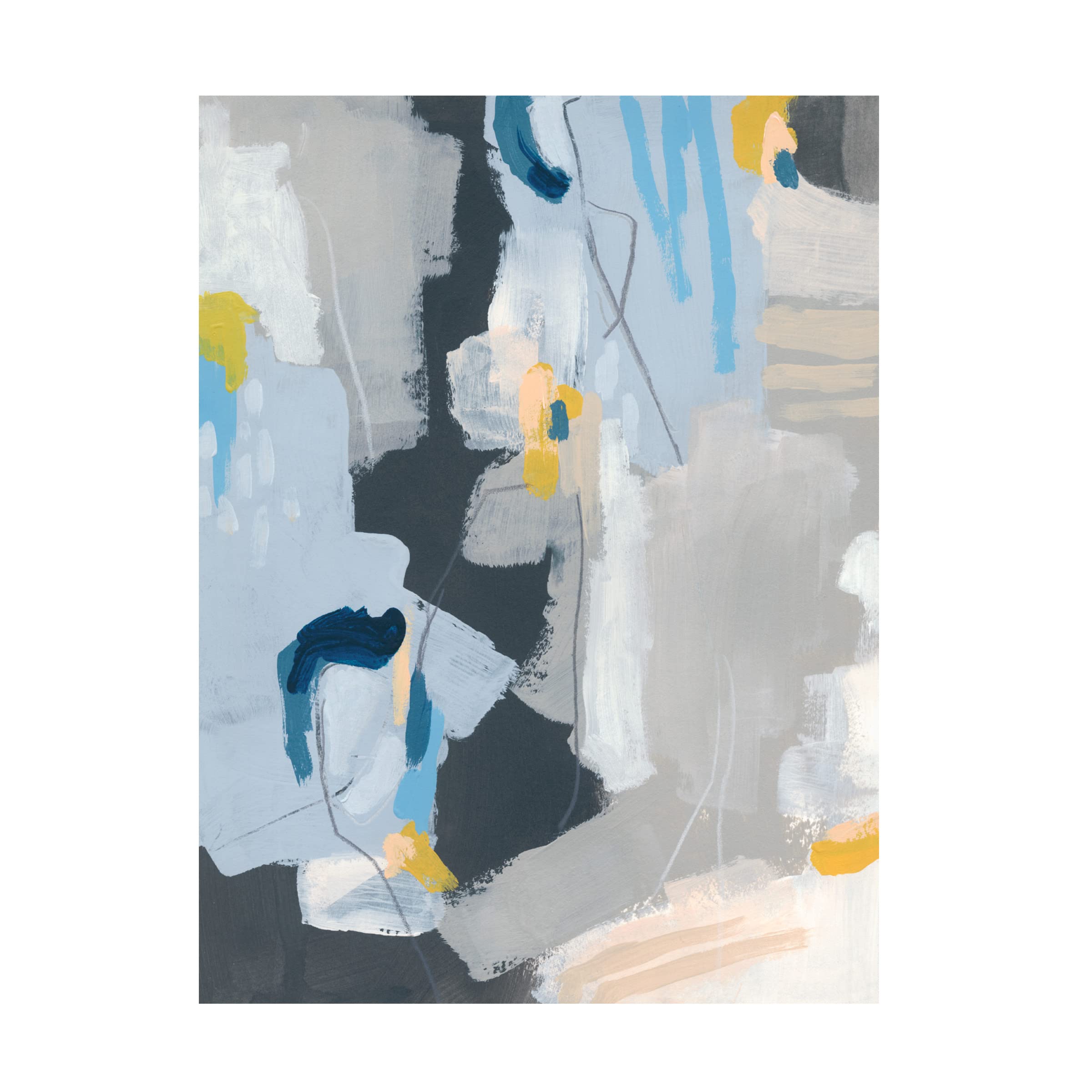 Trademark Fine Art 'Joy Notes I' Canvas Wall Art by June Erica Vess - Vibrant Abstract Painting for Living Room, Bedroom & Office Decor