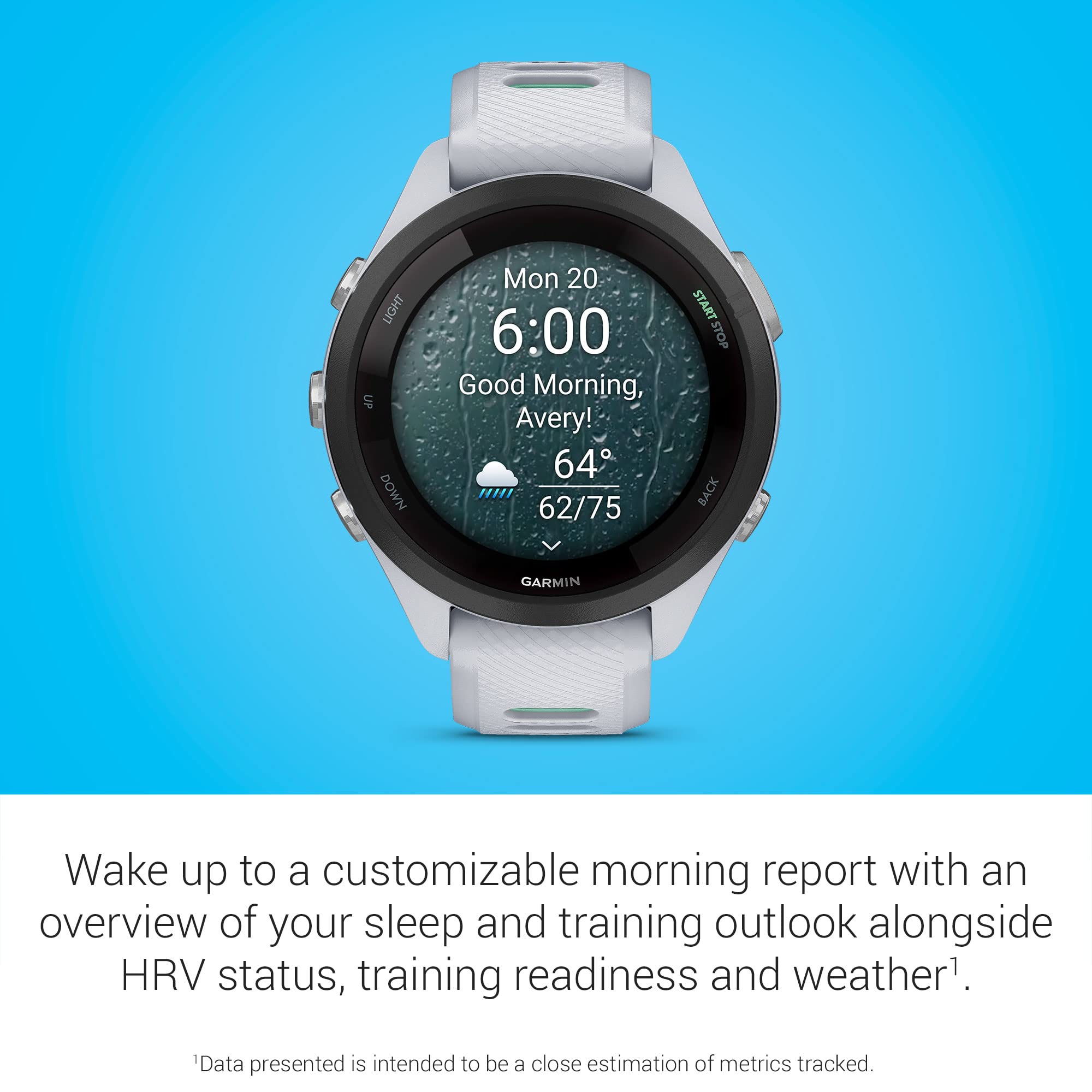 Garmin Forerunner 265S Advanced Multisport GPS Smartwatch with Touchscreen, Heart Rate Monitor & 15-Day Battery - Whitestone (Includes Signature Charging Bundle) | Perfect for Running, Cycling, Swimming & Daily Fitness Tracking