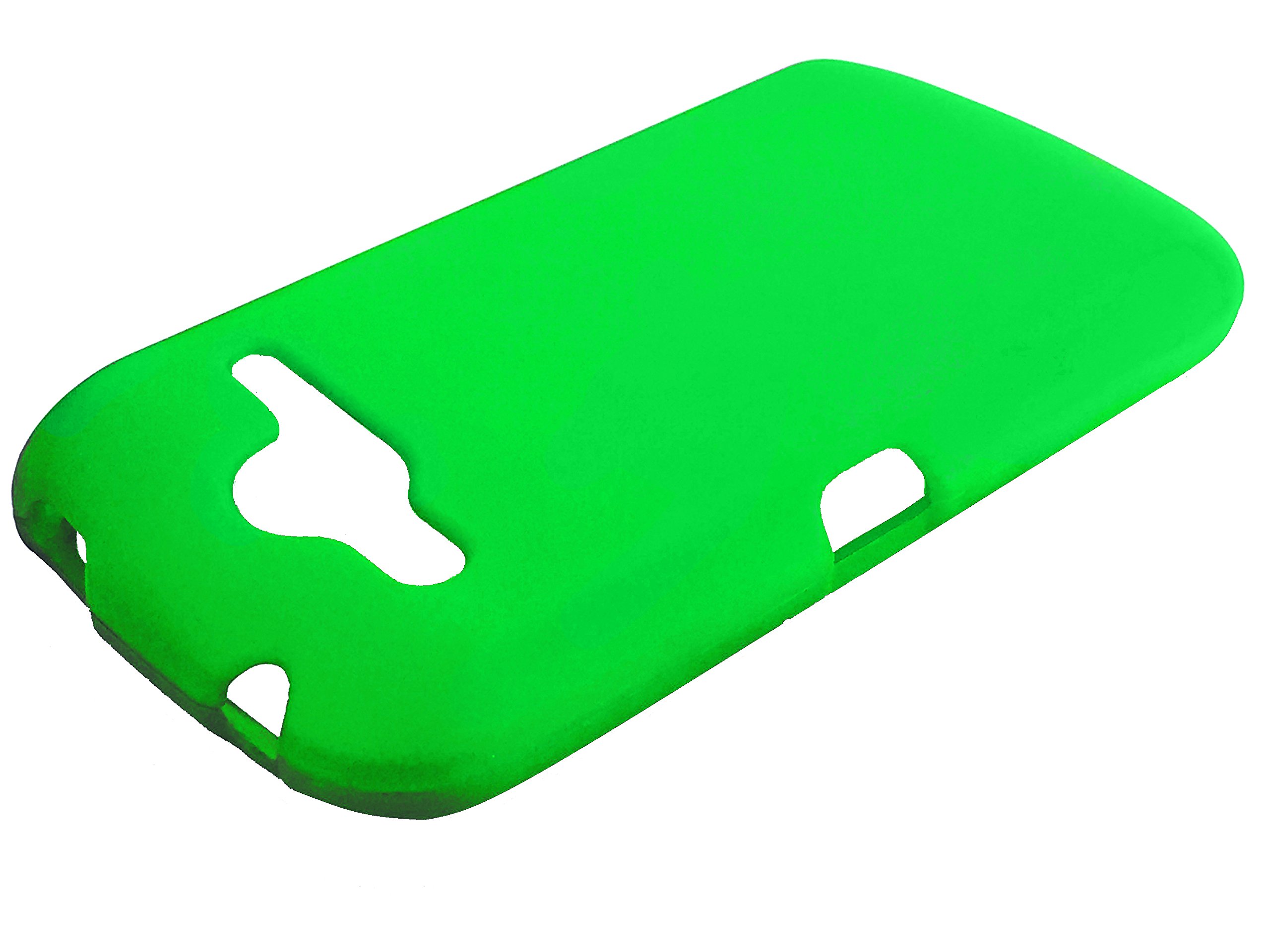 **Durable Hard Case Cover for Pantech Burst P9070 with Happy Face Dust Plug - Neon Green | Protective Phone Accessories for Everyday Use & Travel**
