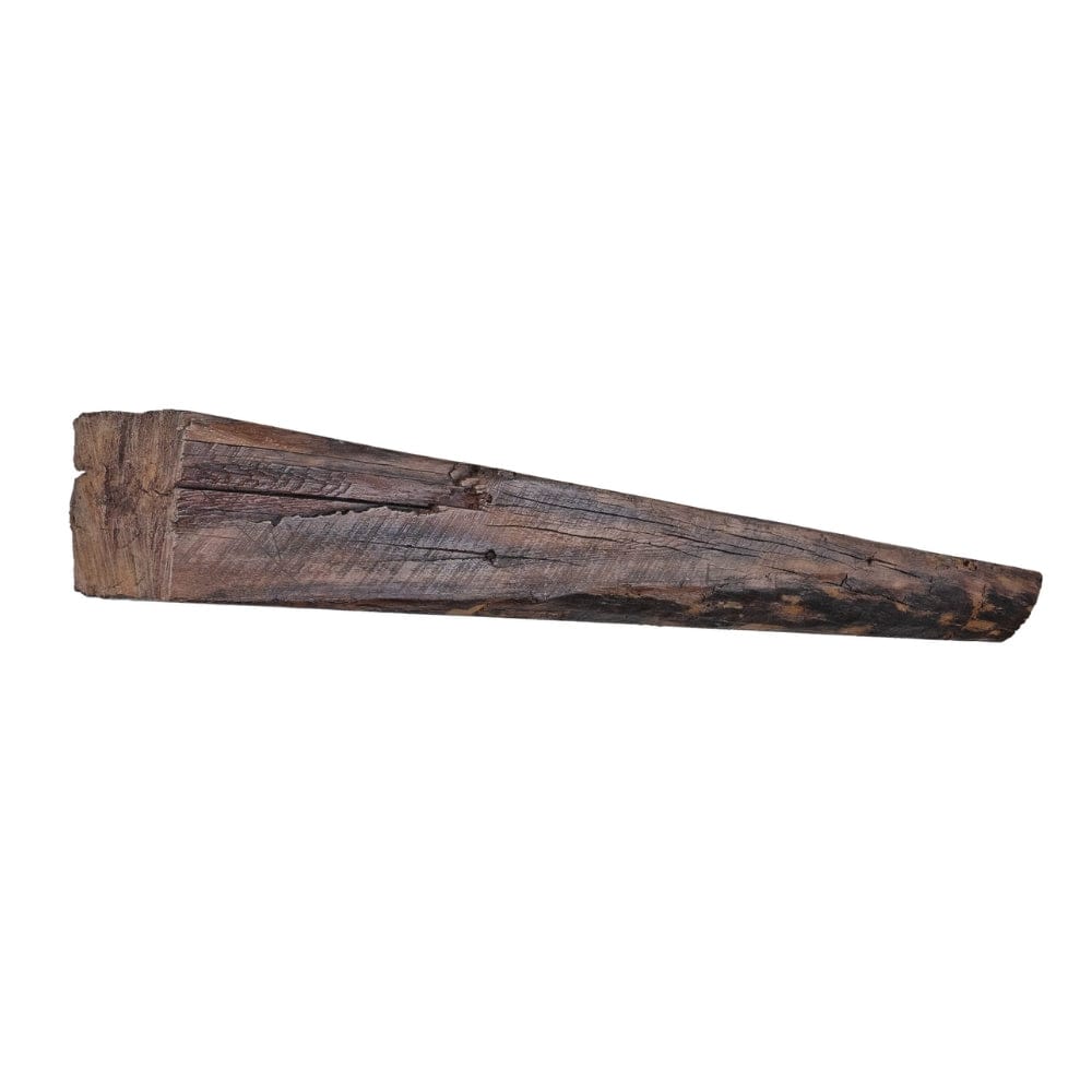 Lexington Hearth Cabin Pine Concrete Faux Wood Fireplace Mantel Shelf - Rustic Home Decor for Living Room, Bedroom & Office