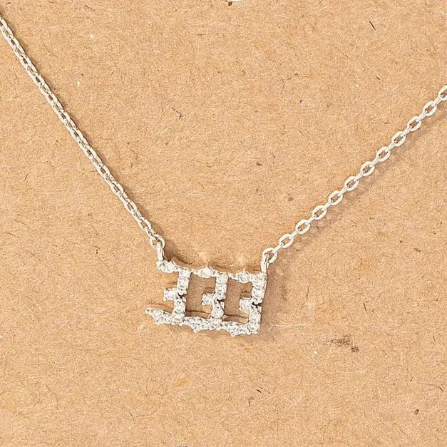333 Angel Number Necklace - Spiritual Jewelry for Manifestation & Protection - Perfect for Meditation, Prayer & Positive Energy