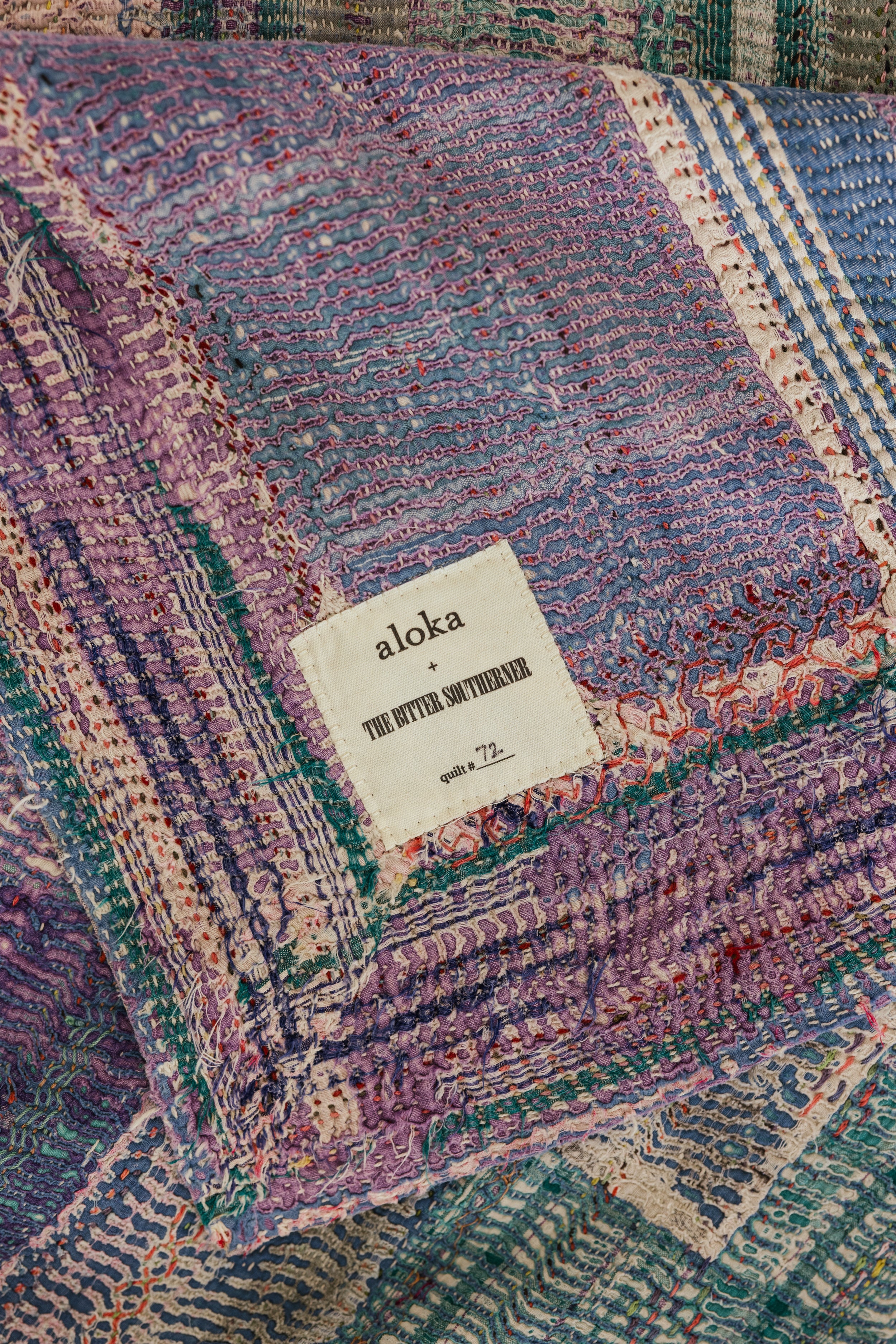 Aloka + BS Quilt #72 - Premium Cotton Quilted Blanket for Bed & Sofa - Soft & Cozy Home Decor for All Seasons - Perfect for Bedrooms, Living Rooms, and Gifts