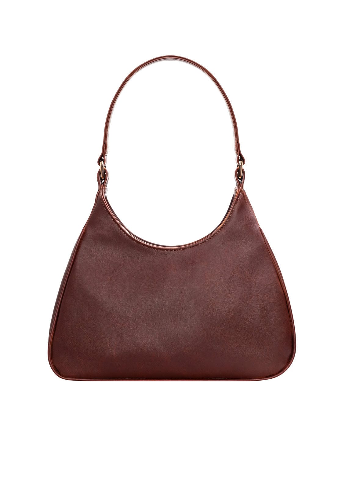 Audrey Vegan Corn Leather Shoulder Bag for Women | Matte Brown Crossbody Purse | Eco-Friendly Fashion Accessory for Work, Travel & Everyday Use