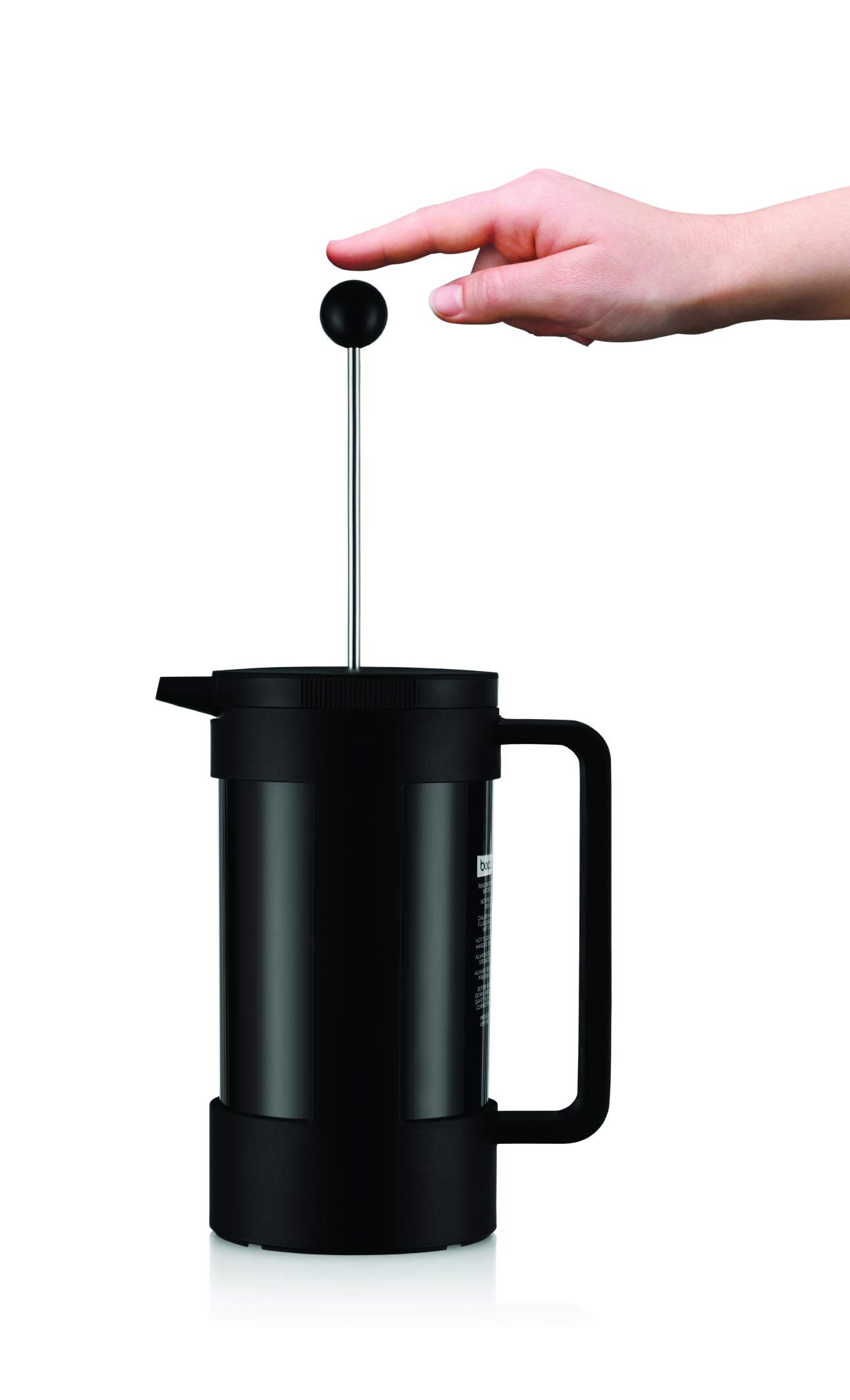 Bodum Bean Sustainable French Press Coffee Maker - 34 Oz, Black - Perfect for Home, Office & Camping Coffee Brewing