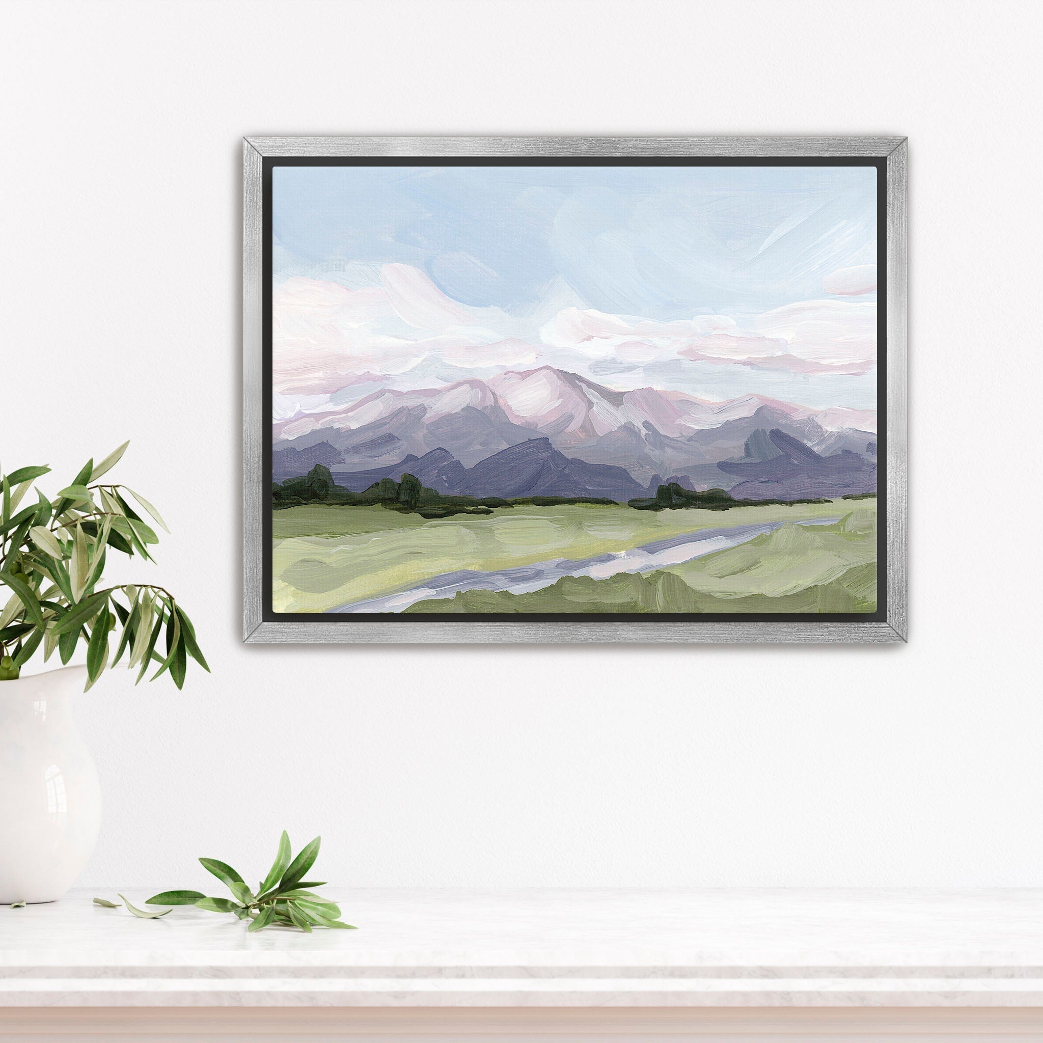 Purple Peak Art Print - Stunning Landscape Wall Decor for Home & Office - Perfect for Living Room, Bedroom & Office Spaces
