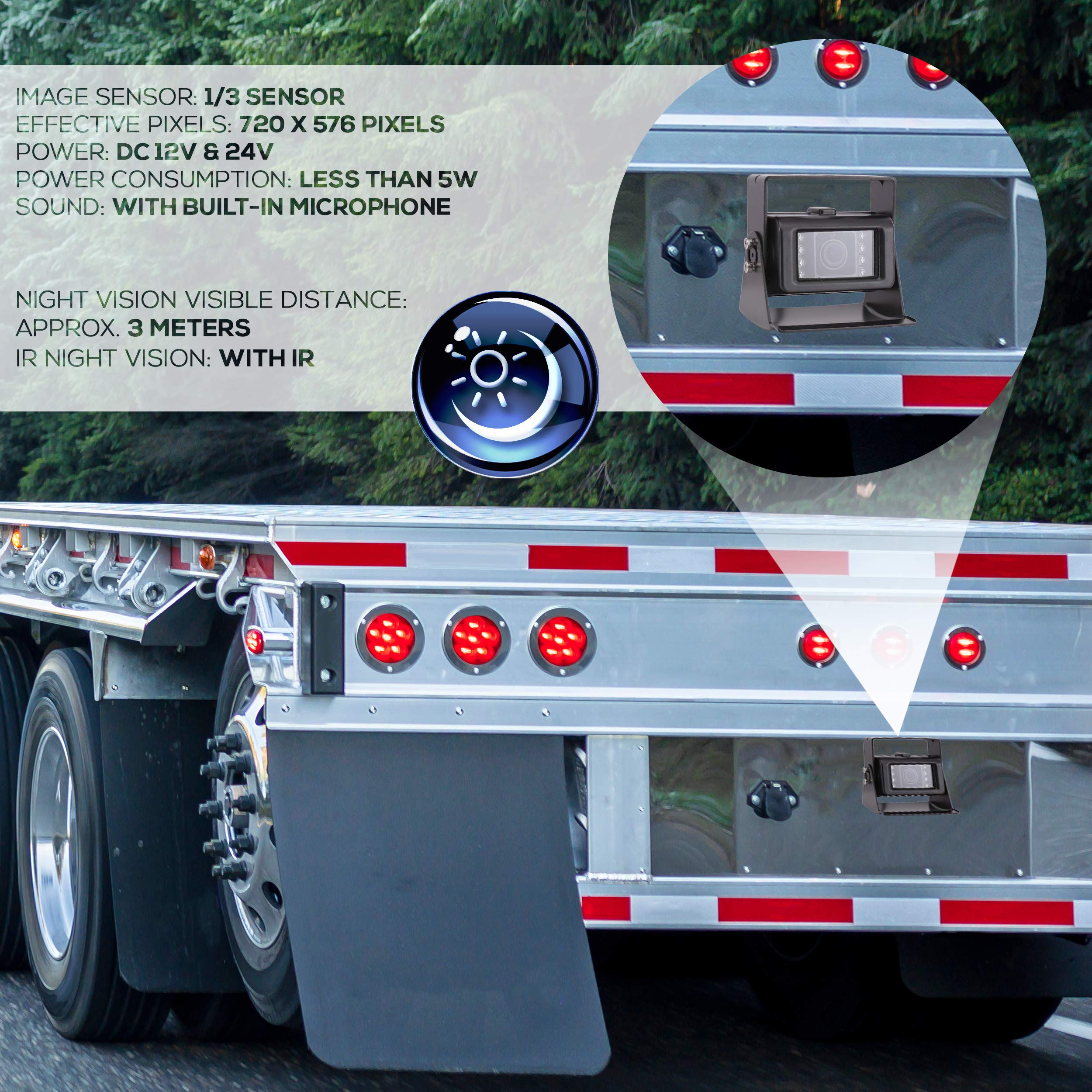 Pyle Wireless Backup Camera and Monitor Kit - 7