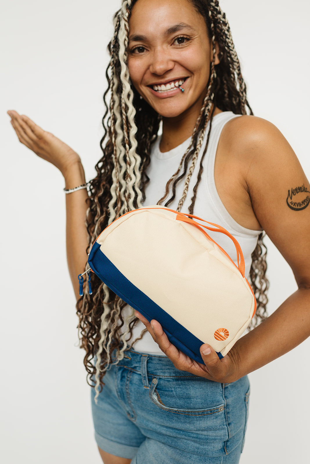 Maui Tiny Toiletry Bag - Compact Travel Cosmetic Organizer for Women & Men - Perfect for Airplane Carry-on, Gym, Camping & Vacation Essentials