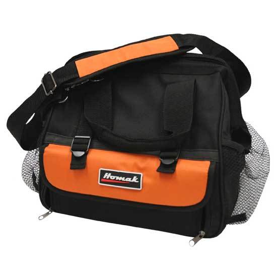 Homak 12-Inch Professional Tool Bag with 11 Pockets - Durable Organizer for Electricians, Plumbers & DIY Home Improvement Projects