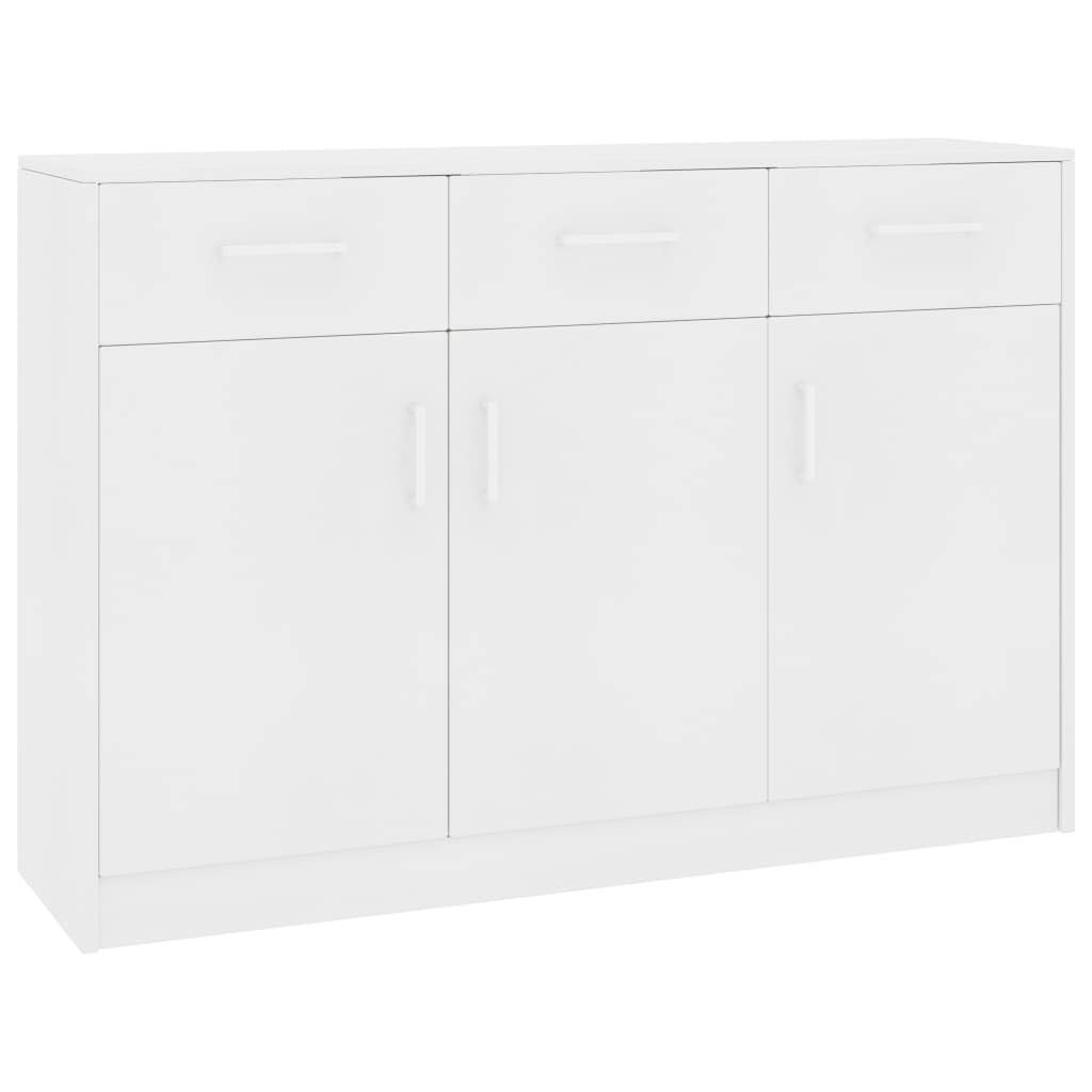 White Modern Sideboard Buffet Cabinet - 43.3