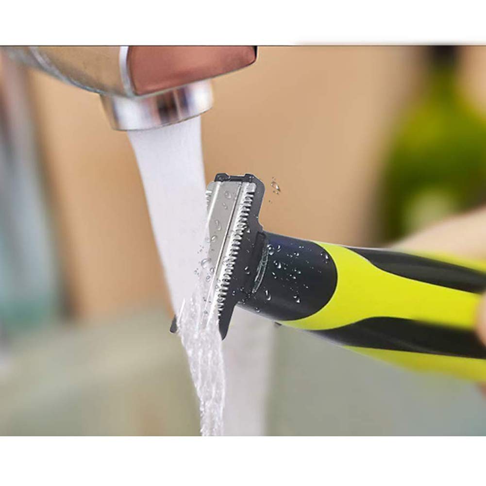 INVODA One Blade Hybrid Electric Trimmer & Shaver Replacement Heads for Men - Waterproof Wet/Dry Shaving - Pack of 1 - Perfect for Travel, Gym & Daily Grooming Routine
